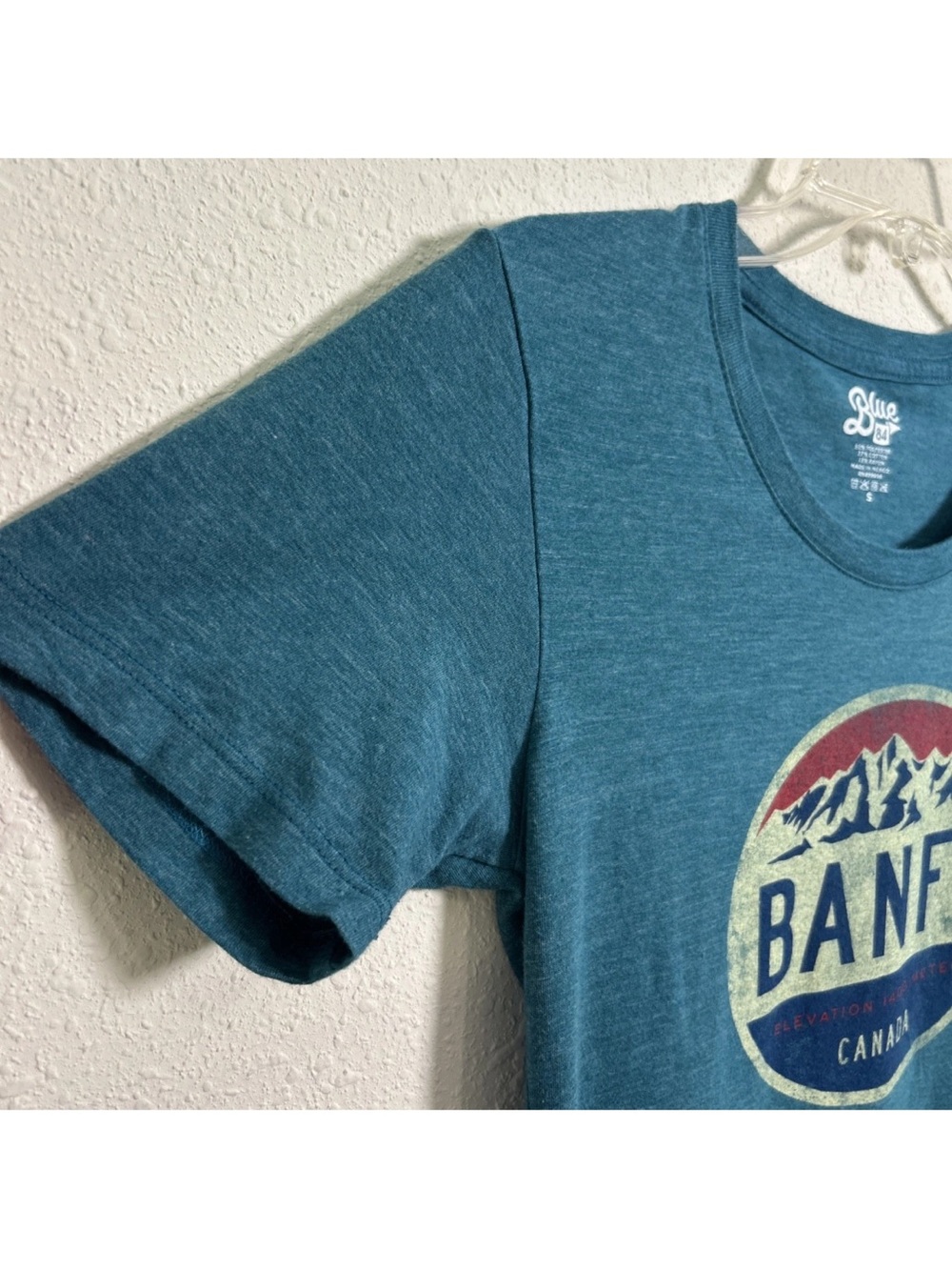 Banff National Park Alberta Canada Blue Women’s Small Blue 84 Shirt Mountains - Picture 6 of 10